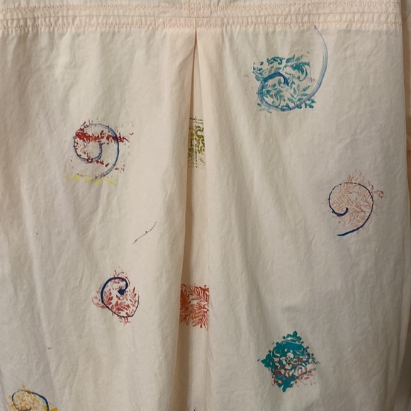 Original Handmade Smock Style Button Down Blouse Top by Designer Jeanie O’Neill. - Picture 6 of 7